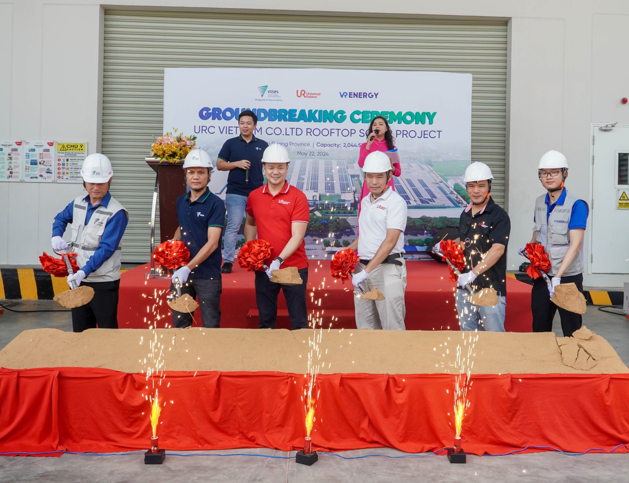 Lễ khởi công dự án URC Vietnam Co.LCD Rooftop Solar Project ngày 22/05/2024